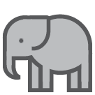 How emoji elephant displayed on HTC