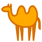 How emoji two-hump camel displayed on HTC