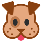 How emoji dog face displayed on HTC