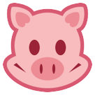 How emoji pig face displayed on HTC