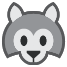 How emoji wolf displayed on HTC