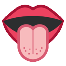 How emoji tongue displayed on HTC