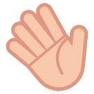 How emoji waving hand displayed on HTC