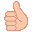 How emoji thumbs up displayed on HTC