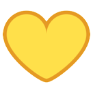 How emoji yellow heart displayed on HTC