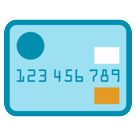 How emoji credit card displayed on HTC