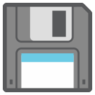 How emoji floppy disk displayed on HTC