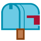 How emoji closed mailbox with lowered flag displayed on HTC