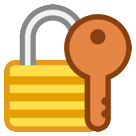 How emoji locked with key displayed on HTC