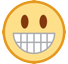 How emoji grinning face displayed on HTC