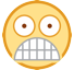 How emoji fearful face displayed on HTC