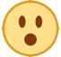 How emoji face with open mouth displayed on HTC