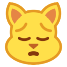 How emoji weary cat displayed on HTC