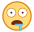 How emoji drooling face displayed on HTC