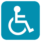 How emoji wheelchair symbol displayed on HTC