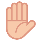 How emoji raised hand displayed on HTC