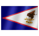 How emoji flag: American Samoa displayed on Huawei