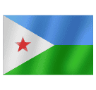 How emoji flag: Djibouti displayed on Huawei