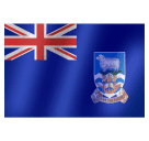 How emoji flag: Falkland Islands displayed on Huawei