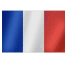 How emoji flag: France displayed on Huawei