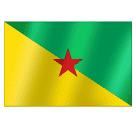 How emoji flag: French Guiana displayed on Huawei