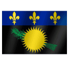 How emoji flag: Guadeloupe displayed on Huawei