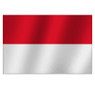 How emoji flag: Indonesia displayed on Huawei