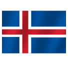 How emoji flag: Iceland displayed on Huawei