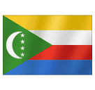 How emoji flag: Comoros displayed on Huawei