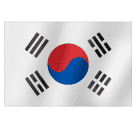 How emoji flag: South Korea displayed on Huawei