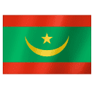 How emoji flag: Mauritania displayed on Huawei