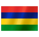 How emoji flag: Mauritius displayed on Huawei