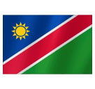 How emoji flag: Namibia displayed on Huawei