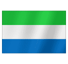 How emoji flag: Sierra Leone displayed on Huawei