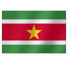 How emoji flag: Suriname displayed on Huawei