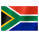 How emoji flag: South Africa displayed on Huawei