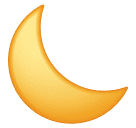 How emoji crescent moon displayed on Huawei