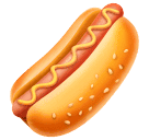 How emoji hot dog displayed on Huawei