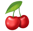 How emoji cherries displayed on Huawei