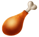 How emoji poultry leg displayed on Huawei