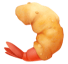 How emoji fried shrimp displayed on Huawei