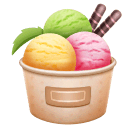 How emoji ice cream displayed on Huawei