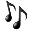 How emoji musical notes displayed on Huawei