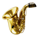 How emoji saxophone displayed on Huawei