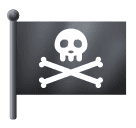 How emoji pirate flag displayed on Huawei