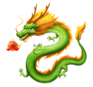 How emoji dragon displayed on Huawei