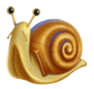 How emoji snail displayed on Huawei