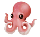 How emoji octopus displayed on Huawei