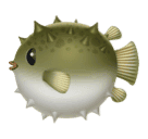 How emoji blowfish displayed on Huawei