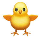 How emoji front-facing baby chick displayed on Huawei